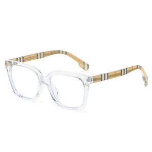 <span class=keywords><strong>2025</strong></span>年トレンドクラシックレトロスクエアメガネフレーム男性高級メガネ女性アンチブルーライトカスタムロゴ卸売 - Product Image 1