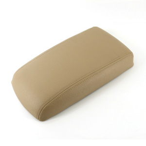 Toyota Highlander Center <b>Console</b> Armrest Storage Box Cover Leather Off White 2008-2014 - Product Image 1