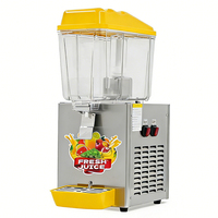 Distributeur de jus pour buffet d'hôtel, en acier inoxydable de qualité alimentaire, alimenté par prise, pour comptoir, pour boissons froides