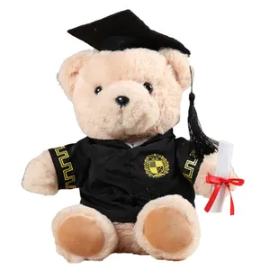 Graduation bear gift for friend plush doctor teddy bear doll suitable graduation season best gift customized logo