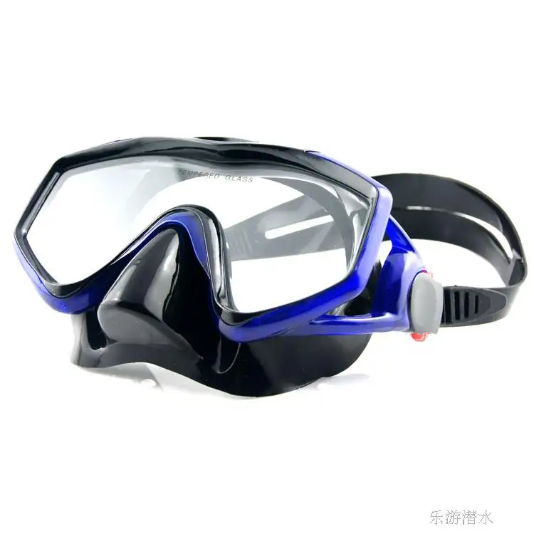 Máscara de equipo de buceo, equipo de snorkel con lentes ultratransparentes con gafas de visión amplia de cristal templado, máscara de equipo de buceo