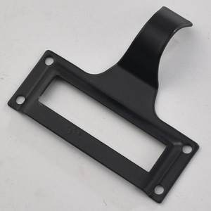 Porta Tarjetas de Visita de Metal Negro con Tiradores y Orejetas, Diseño Moderno y Sencillo, Duradero - Product Image 2