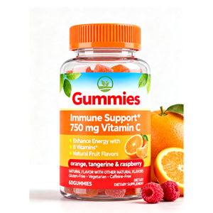 Gommose Energetiche OEM/ODM Biologiche Naturali con Vitamina C Senza Caffeina per il Supporto Immunitario degli Adulti Seduti a Lavoro che Soffrono di Frequenti Affaticamenti - Product Image 1