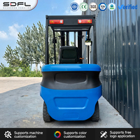 Chariot élévateur électrique à batterie robuste, certifié CE ISO, haute stabilité, sans entretien, pour la logistique industrielle