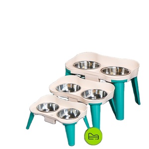 Nuevo Comedero y Bebedero Integrado de Acero Inoxidable Simple para Mascotas ABS Vietnam, para Gatos y Perros - Product Image 1