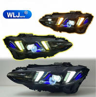 Pour BMW Série 4 G22, G26, G82, M4 (2021-2023), phares LED laser couleur ambre jaune-blanc DRL