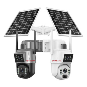 Vesafe ngoài trời 4K 4g năng lượng mặt trời an ninh máy ảnh IP66 thời tiết VS-Q39 ống kính kép tự động chuyển động theo dõi tầm nhìn ban đêm thẻ nhớ - Product Image 1