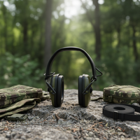Protection auditive de type serre-tête, pliable et réutilisable, en ABS, à réduction de bruit, intrinsèquement sûre, pour le tir et la chasse