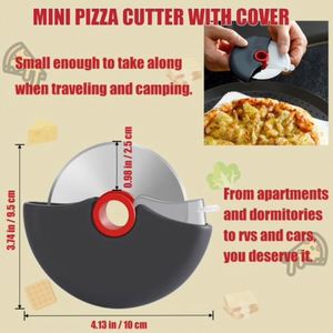 Couteau à pizza à lame de sécurité 304, mini-couteau à pizza avec logo personnalisé, article promotionnel en gros, vente chaude pour restaurants - Product Image 4