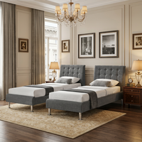 Willsoon – Fabricant de cadres de lit modernes en tissu de lin pour chambres à coucher, disponibles en tailles simple, double, queen et king, avec cadre de lit souple et séparable