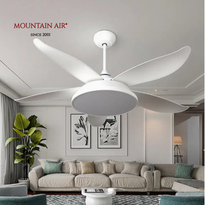 48-inch 5 ABS Blades DC động cơ LED quạt trần với ánh sáng điện làm mát không khí ventilador de techo điều khiển từ xa cho khách sạn - Product Image 1