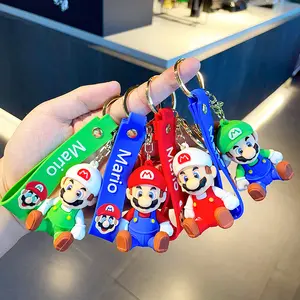 Bán Buôn Trong Kho Anime Trò Chơi Mario Bros Luigi Nấm Yoshi Phim Hoạt Hình Nhân Vật Hình Keyring Cao Su Móc Chìa Khóa 3D PVC Keychain