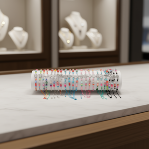 Pulsera Tubo Stainless Steel Beaded <b>Bracelet</b> Fashion Jewelry 2400pcs Box <b>Set</b> - Product Image 3