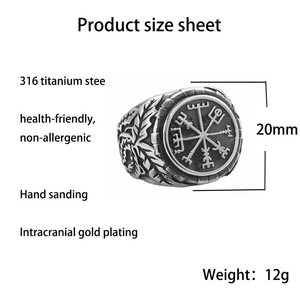 Anillo de Plata Tibetana con Diseño de Copo de Nieve para Hombre, Estilo Geométrico Retro Punk, Joyería para Regalo - Product Image 5