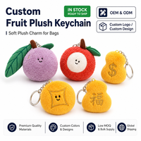 Vente chaude mignon grappe de raisin violet en peluche ornement créatif fruits litchi et raisin en peluche porte-clés pendentif