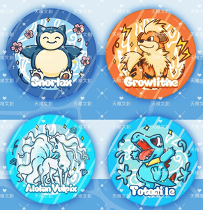 Anime Pokemond Pin Badge Pikachu Glitter Button Pins Cute Holographic Brooch Collectible Ita Bag Accessories Wholesale - Product Image 4