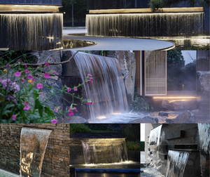 Moderner Edelstahl Wasserfall Regen vorhang Outdoor Garden Family Restaurant Hotel Lake - Product Image 2