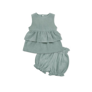 Vêtements d'été pour bébé fille, jupe pour enfants, Design, haut et short, en mousseline, à la mode, nouvelle collection 2020 - Product Image 5