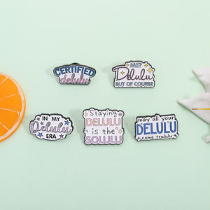 قد يأتي الدلولو الخاص بك دبوس المينا trulululu مضحك اقتباس بروش في بلدي Delulu عصر شارة هدية مجوهرات بالجملة - Product Image 2