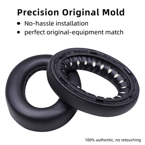 Almohadillas de repuesto de cuero de proteína suave para auriculares ultra inalámbricos <span class=keywords><strong>Bose</strong></span> QuietComfort para comodidad y conveniencia - Product Image 4