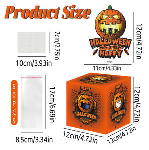 Boîte de tirage au sort sur le thème du festival d'Halloween Accessoires décoratifs de style <span class=keywords><strong>citrouille</strong></span> pour l'atmosphère festive Fournitures de fête promotionnelles - Product Image 2
