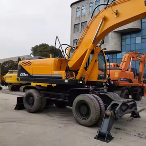 Máquina de retorno rápido de la inversión HYUNDAI 210W-7 210W-9 Excavadora de ruedas 21 toneladas Excavadora coreana original de segunda mano en stock - Product Image 5