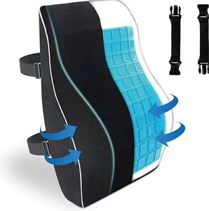 JYM Cuscino in Memory Foam regolabile in Memory foderato con fodera in Mesh 3D comodo cuscino <span class=keywords><strong>per</strong></span> sedia da ufficio allevia il <span class=keywords><strong>mal</strong></span> <span class=keywords><strong>di</strong></span> <span class=keywords><strong>schiena</strong></span> - Product Image 1