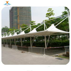 <span class=keywords><strong>Kit</strong></span> de carport <span class=keywords><strong>en</strong></span> acier avec membrane PTFE PVDF de luxe, moderne, imperméable, personnalisé, pour extérieur, durée de vie de 15 ans, résistant aux UV - Product Image 4