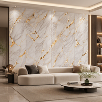 Panneau mural en PVC effet marbre moderne, imperméable, ignifuge, insonorisant, résistant aux rayures, prix usine