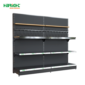 Étagère de supermarché robuste en métal Highbright avec rangement, 5 niveaux, <span class=keywords><strong>structure</strong></span> grille, autoportante, dimensions personnalisables - Product Image 6