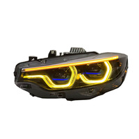 Faro Delantero para Automóvil SJC para BMW Serie 4 F32 M3 M4 F8X F80 F82 2013-2017 V3 Estilo Ikon Actualizado Estilo Tricolor LED
