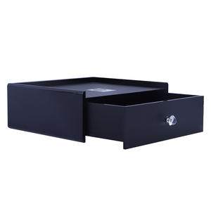 Boîte de rangement en acrylique noire à tiroir simple, personnalisée par l'usine GlobeLink, pour fournitures hôtelières - Product Image 2