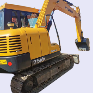 Faibles heures de travail Excavatrice Hyundai d'occasion corée Hyundai 75VS 75 mini pelle d'occasion 7.5 tonnes 7 tonnes 8 tonnes CE à vendre - Product Image 1