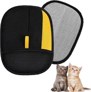 Plastic Pet Grooming Deshedding Glove Hair Removal and Cleaning <b>for</b> <b>Cat</b> Beds Sofas and <b>Clothes</b> Mat - Product Image 1