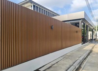 Panneau mural WPC extérieur imperméable en bois composite pour la décoration des murs extérieurs de villa