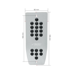 Repose-pieds Ergal - Ensemble de pédales sportives pour voitures, Simoni Racing Aluminium - Product Image 1