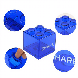 나중에 도착 도매 다채로운 아이 저축 동전 소년과 소녀를위한 플라스틱 돈 선물 상자 - Product Image 4