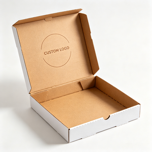 Scatole per Pizza Bella <span class=keywords><strong>Margherita</strong></span> Personalizzate, Design Gratuito, Basso MOQ, Imballaggio in Cartone Ondulato per Pepperoni Stile Napoli, Grado Alimentare, per Asporto - Product Image 3