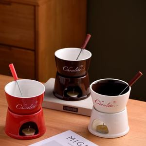 Tasse à <span class=keywords><strong>fondue</strong></span> au chocolat en céramique résistante aux hautes températures, style influenceur créatif transfrontalier japonais-coréen, simple - Product Image 2