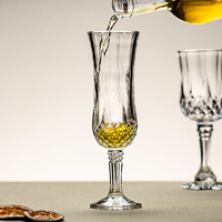 Gobelet en verre à motif diamant élégant Verres à vin rouge Flûte à champagne Fournitures pour fêtes de mariage