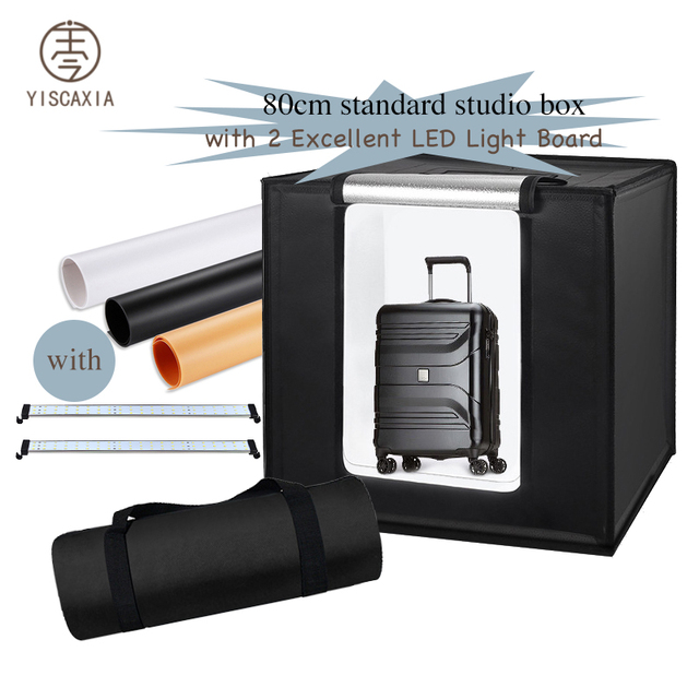 Yiscaxia 80cm Standard Photo Studio Equipments Backdrop Stand Photography Light Studio Box Portable Photo Studio Set