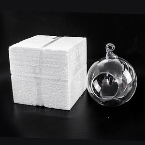 광저우 싼 도매 매달려 유리 꽃병 꽃 꽃병 화분 테라리움 사용자 정의 컨테이너 꽃병 냄비 웨딩 장식 - Product Image 1