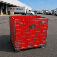 Panier de stockage industriel en fil métallique galvanisé de taille standard, durable, pour préformes de bouteilles en PET