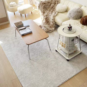 Salon <span class=keywords><strong>chambre</strong></span> tapis Ins maison Premium gris canapé Table tapis silencieux crème Style moderne Rectangle lavable en Machine tapis - Product Image 2