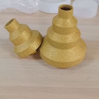 4 en 1, fraise conique multicouche diamantée brasée M14 de 20-35-50-75 mm, outil de dégrossissage pour utilisation humide et sèche, foret à chanfreiner en escalon