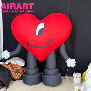 Muñeco Inflable con Forma de Corazón de Dibujos Animados para Decoración Navideña - Product Image 1