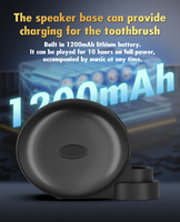 Brosse à dents sonique intelligente tendance 2025 IPX7 longue durée de vie de la batterie Combo haut-parleur WONU-610