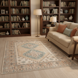 <span class=keywords><strong>Tapis</strong></span> vintage pour <span class=keywords><strong>salon</strong></span> de coiffure et chambre à coucher, lavable, antidérapant - Product Image 5