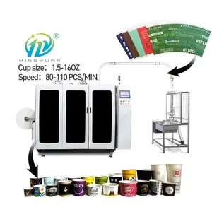 2024 Newly Designed Coffee Cup Machine Disposable Paper Cup Machine 4-16oz High Speed Paper Cup Making Machine 2-year Warranty