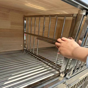 Gabbia per Piccioni in Acciaio Inox e Legno per Esterni, per Allevamento, Gare e Addestramento, Arredamento per Animali Domestici - Product Image 4